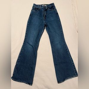 Levi’s 70’s High Flare dark wash Jeans